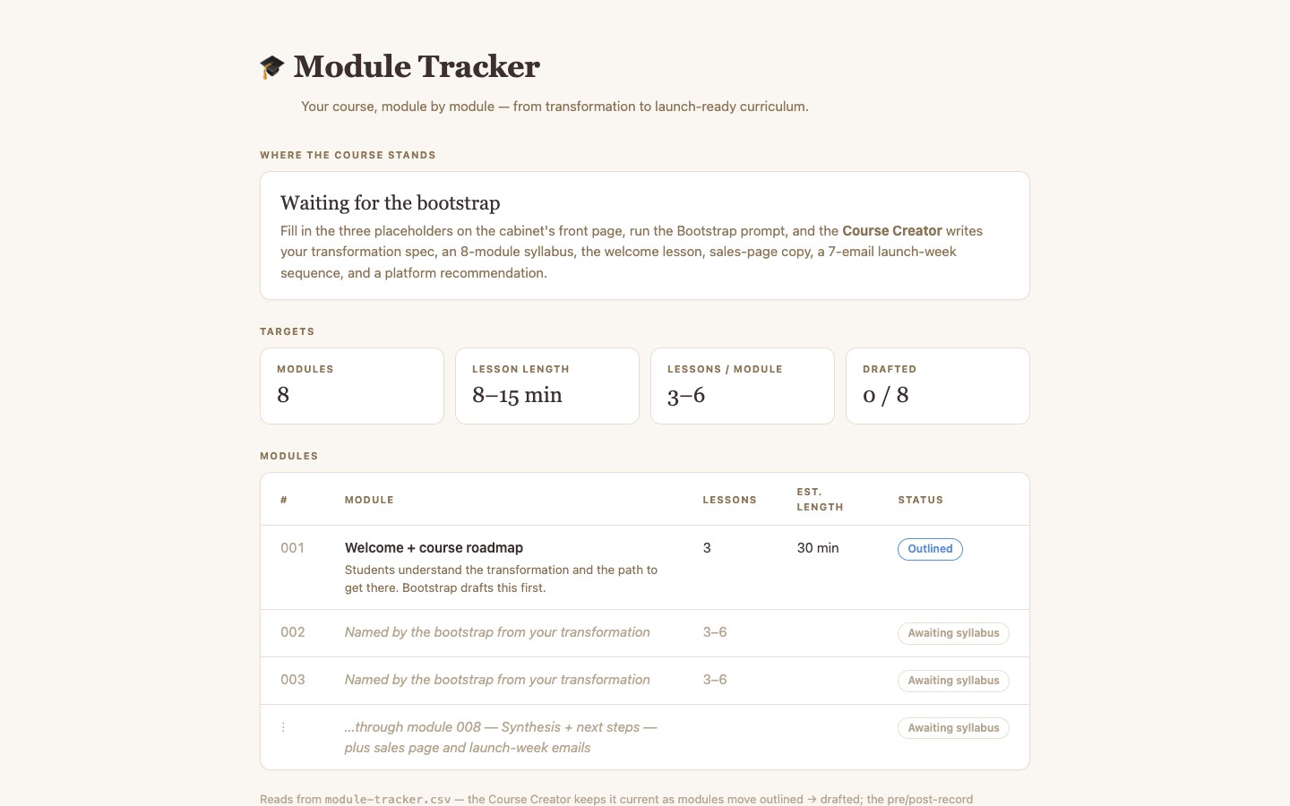 course-factory app preview