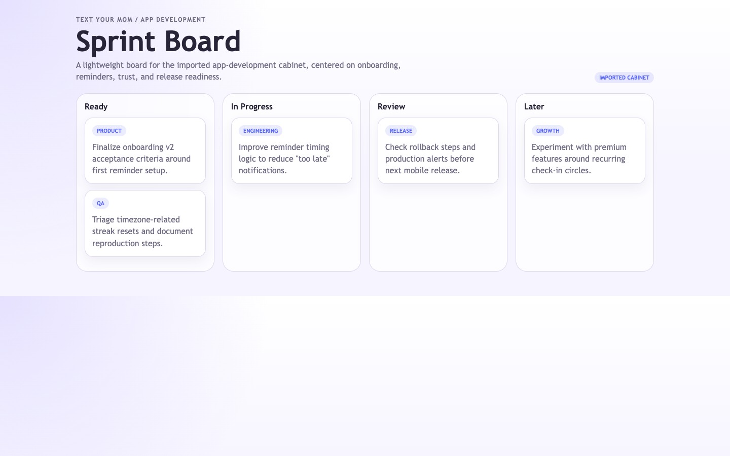 text-your-mom app preview