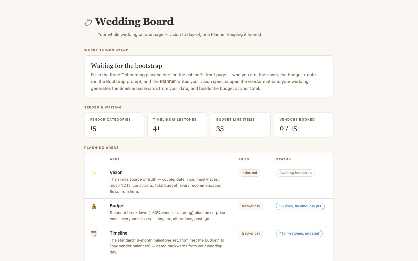 wedding-planner app preview